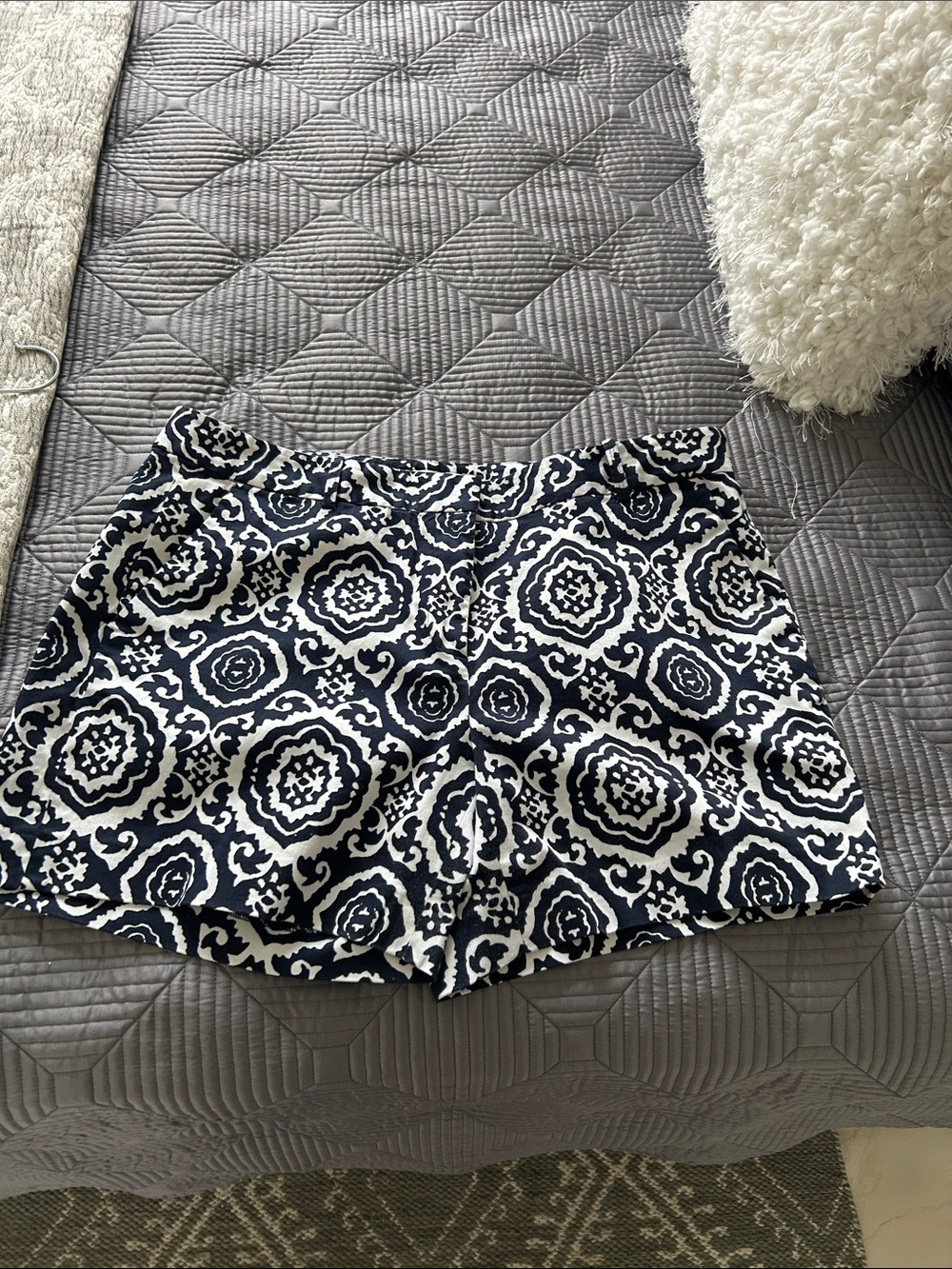 Michael Kors Navy and White Patterned Women’s Shorts